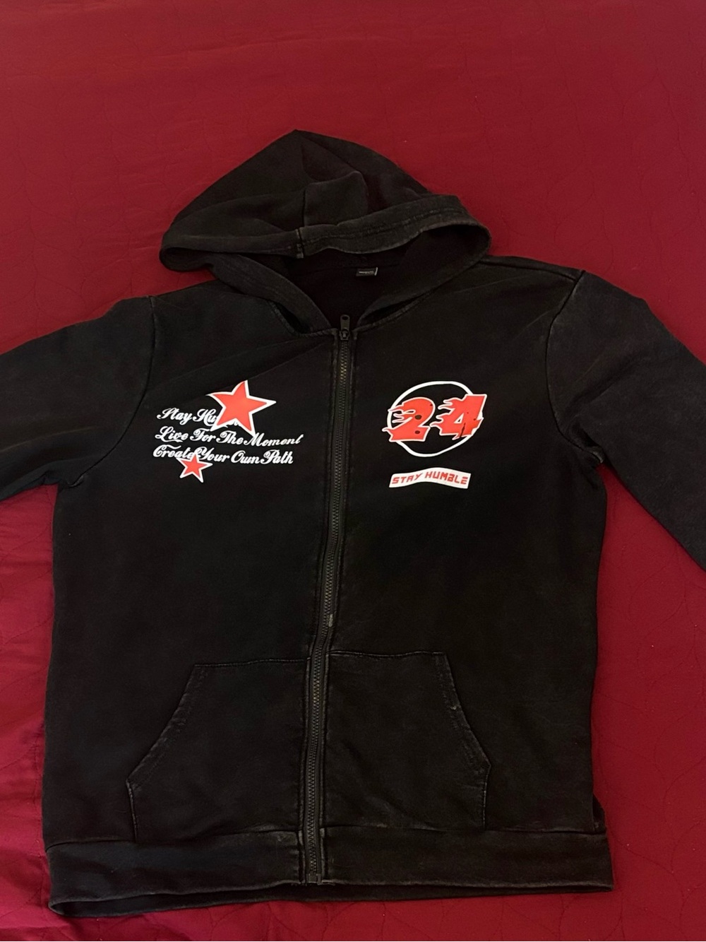 Zip of hoodies